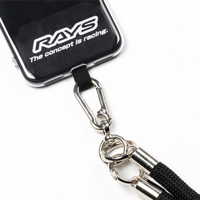 RAYS OFFICIAL PHONE STRAP 24S BK 